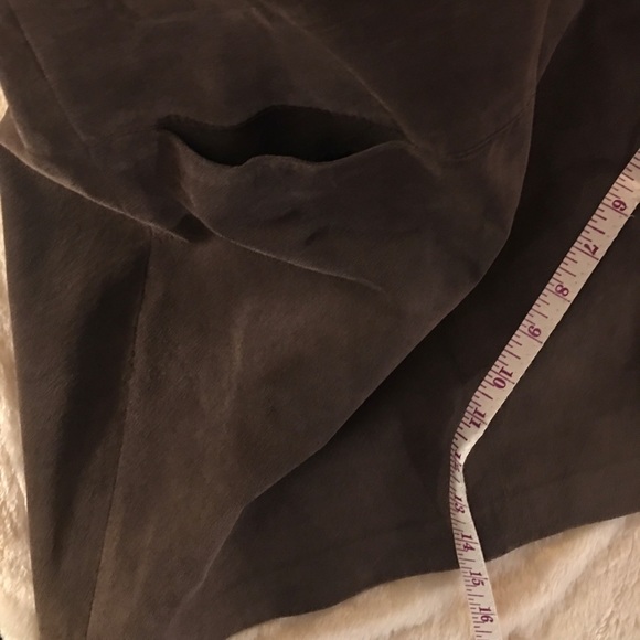 WASSO - Brown/suede mini skirt with 2 pockets. Sz6 - Picture 7 of 7